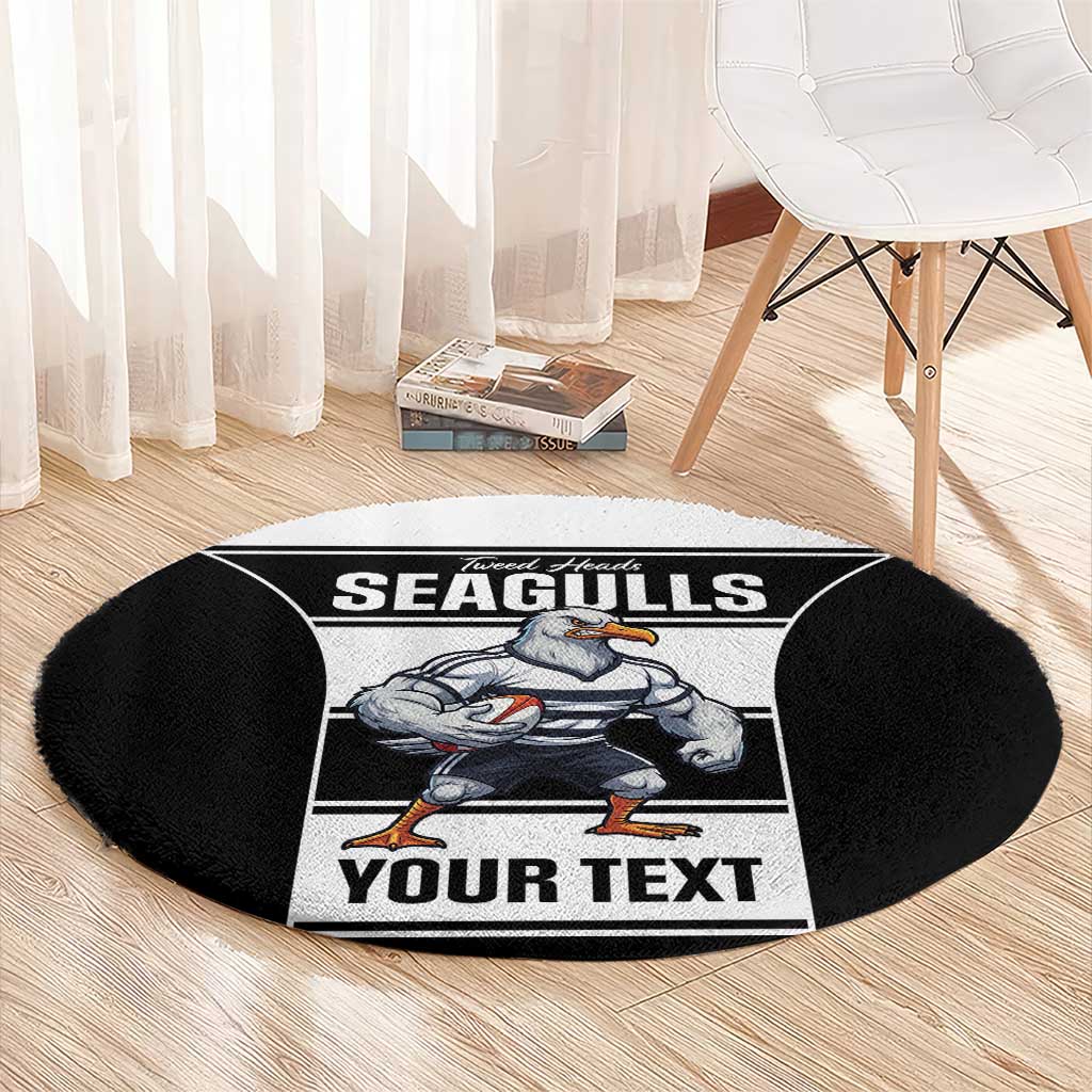 Tweed Heads Rugby Custom Round Carpet Go Seagulls Mascot Sporty Style - Aussie Hoodie