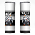 Tweed Heads Rugby Custom Skinny Tumbler Go Seagulls Mascot Sporty Style - Aussie Hoodie