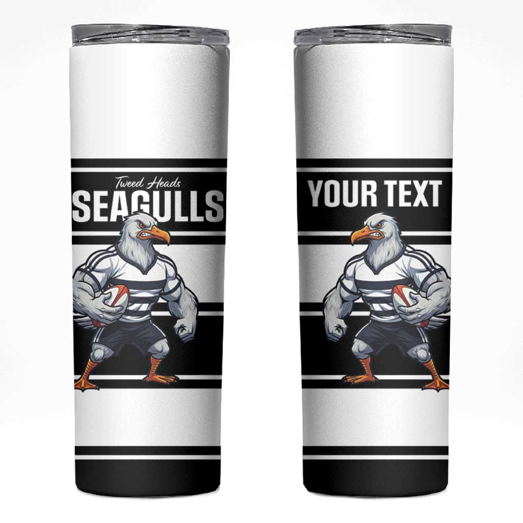 Tweed Heads Rugby Custom Skinny Tumbler Go Seagulls Mascot Sporty Style - Aussie Hoodie