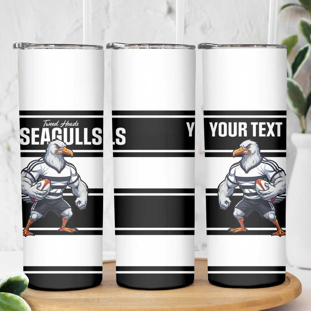 Tweed Heads Rugby Custom Skinny Tumbler Go Seagulls Mascot Sporty Style - Aussie Hoodie