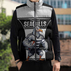 Tweed Heads Rugby Custom Sleeveless Puffer Jacket Go Seagulls Mascot Sporty Style - Aussie Hoodie
