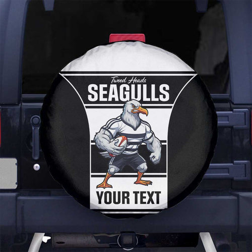 Tweed Heads Rugby Custom Spare Tire Cover Go Seagulls Mascot Sporty Style - Aussie Hoodie