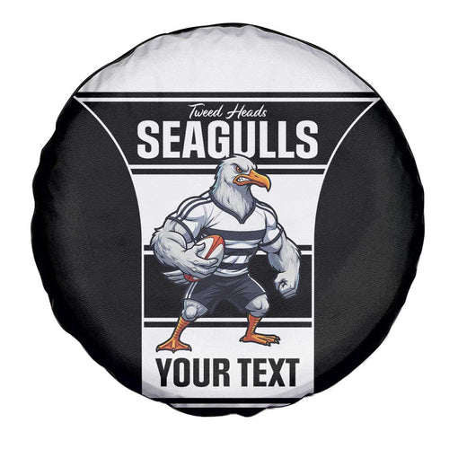 Tweed Heads Rugby Custom Spare Tire Cover Go Seagulls Mascot Sporty Style - Aussie Hoodie