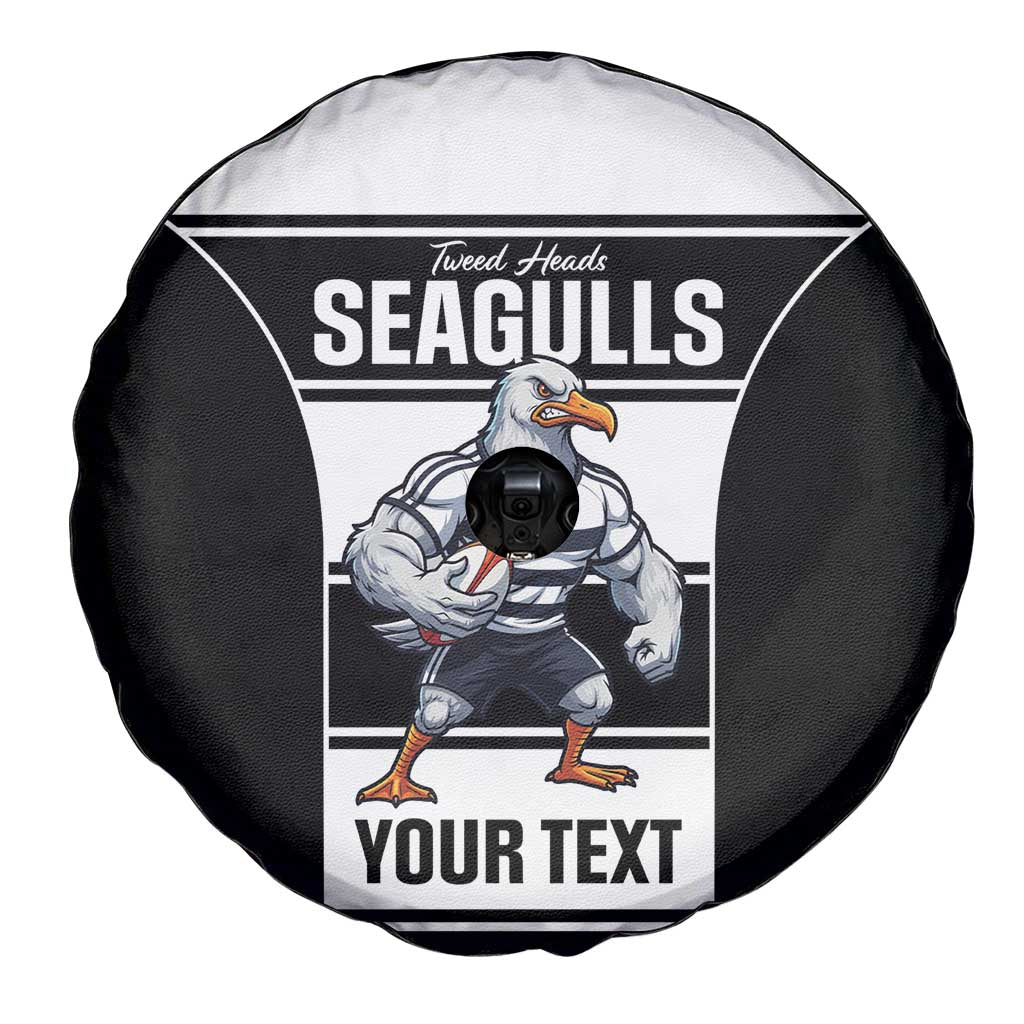 Tweed Heads Rugby Custom Spare Tire Cover Go Seagulls Mascot Sporty Style - Aussie Hoodie
