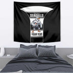 Tweed Heads Rugby Custom Tapestry Go Seagulls Mascot Sporty Style - Aussie Hoodie
