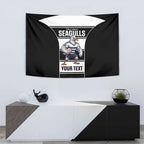Tweed Heads Rugby Custom Tapestry Go Seagulls Mascot Sporty Style - Aussie Hoodie