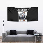 Tweed Heads Rugby Custom Tapestry Go Seagulls Mascot Sporty Style - Aussie Hoodie