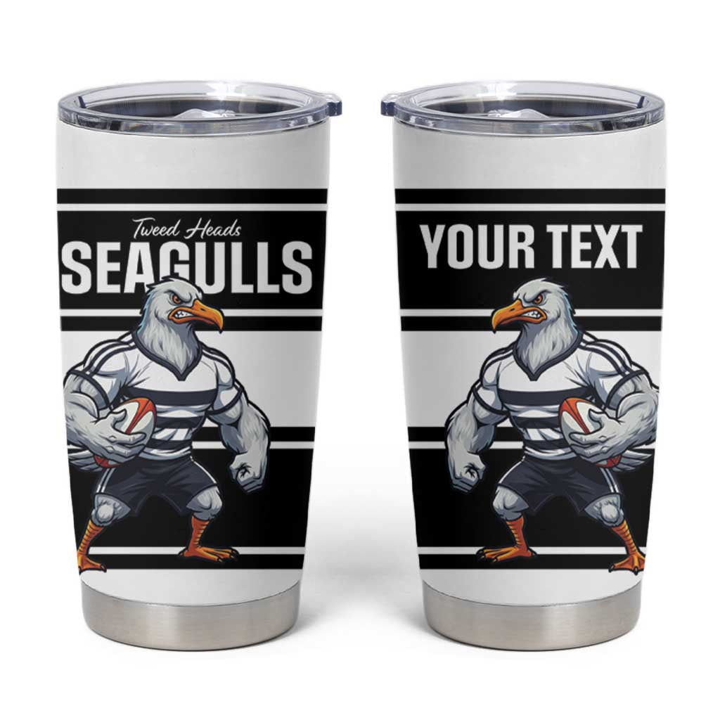 Tweed Heads Rugby Custom Tumbler Cup Go Seagulls Mascot Sporty Style - Aussie Hoodie