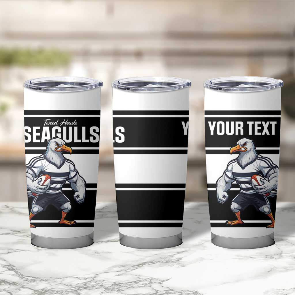 Tweed Heads Rugby Custom Tumbler Cup Go Seagulls Mascot Sporty Style - Aussie Hoodie