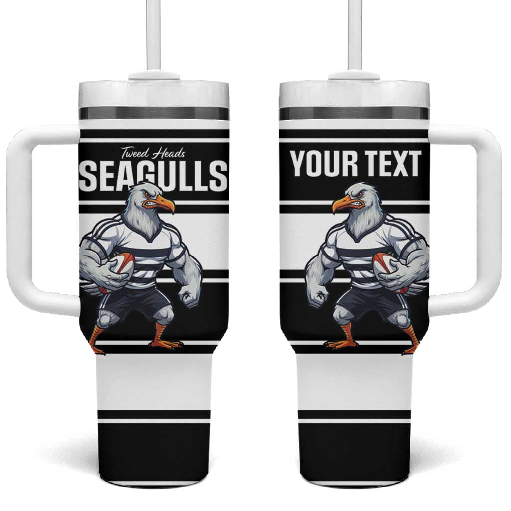 Tweed Heads Rugby Custom Tumbler With Handle Go Seagulls Mascot Sporty Style - Aussie Hoodie