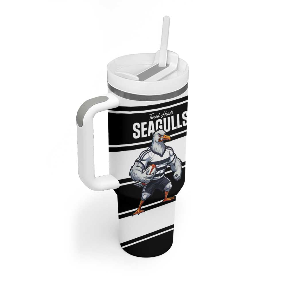 Tweed Heads Rugby Custom Tumbler With Handle Go Seagulls Mascot Sporty Style - Aussie Hoodie