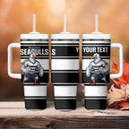 Tweed Heads Rugby Custom Tumbler With Handle Go Seagulls Mascot Sporty Style - Aussie Hoodie