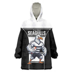Tweed Heads Rugby Custom Wearable Blanket Hoodie Go Seagulls Mascot Sporty Style - Aussie Hoodie
