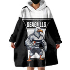 Tweed Heads Rugby Custom Wearable Blanket Hoodie Go Seagulls Mascot Sporty Style - Aussie Hoodie