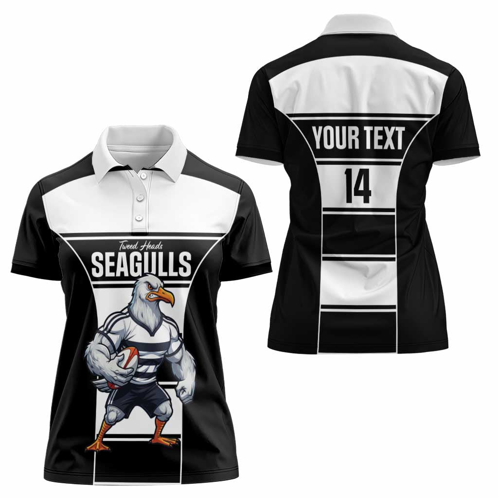 Tweed Heads Rugby Custom Women Polo Shirt Go Seagulls Mascot Sporty Style - Aussie Hoodie