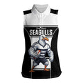 Tweed Heads Rugby Custom Women Sleeveless Polo Shirt Go Seagulls Mascot Sporty Style - Aussie Hoodie
