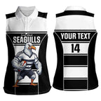 Tweed Heads Rugby Custom Women Sleeveless Polo Shirt Go Seagulls Mascot Sporty Style - Aussie Hoodie