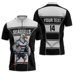 Tweed Heads Rugby Custom Zipper Polo Shirt Go Seagulls Mascot Sporty Style - Aussie Hoodie