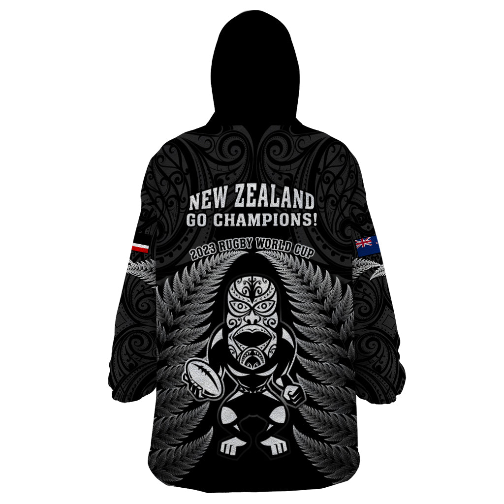new-zealand-aotearoa-rugby-wearable-blanket-hoodie-nz-tiki-with-maori-fern-world-cup-black-version