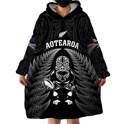 new-zealand-aotearoa-rugby-wearable-blanket-hoodie-nz-tiki-with-maori-fern-world-cup-black-version