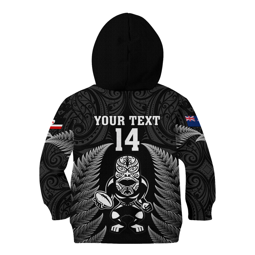 custom-new-zealand-aotearoa-rugby-kid-hoodie-nz-tiki-with-maori-fern-world-cup-black-version