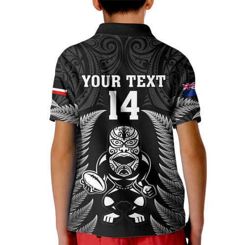 custom-new-zealand-aotearoa-rugby-kid-polo-shirt-nz-tiki-with-maori-fern-world-cup-black-version