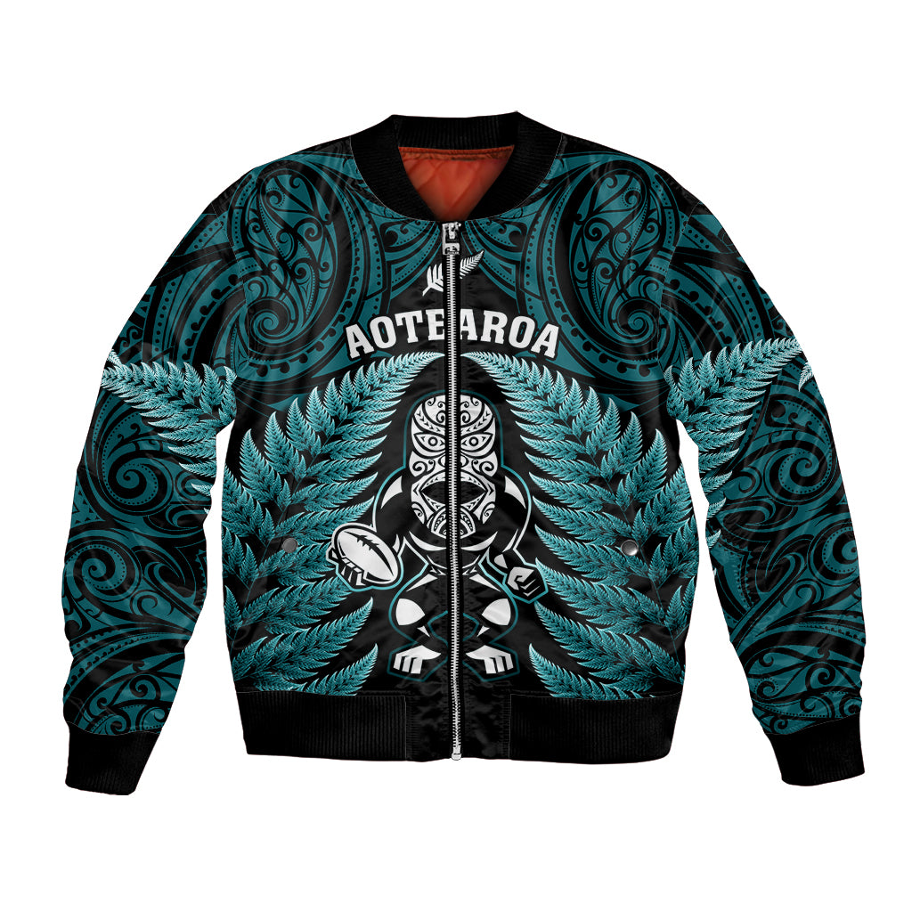 new-zealand-aotearoa-rugby-bomber-jacket-nz-tiki-with-maori-fern-world-cup-turquoise-version
