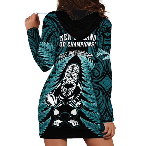 new-zealand-aotearoa-rugby-hoodie-dress-nz-tiki-with-maori-fern-world-cup-turquoise-version