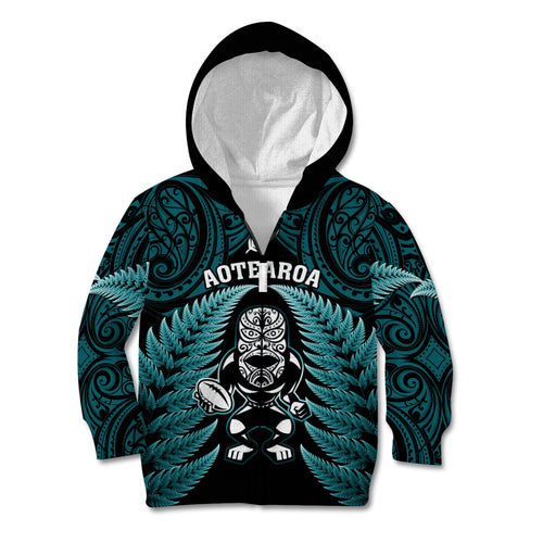 new-zealand-aotearoa-rugby-kid-hoodie-nz-tiki-with-maori-fern-world-cup-turquoise-version
