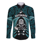 new-zealand-aotearoa-rugby-long-sleeve-button-shirt-nz-tiki-with-maori-fern-world-cup-turquoise-version
