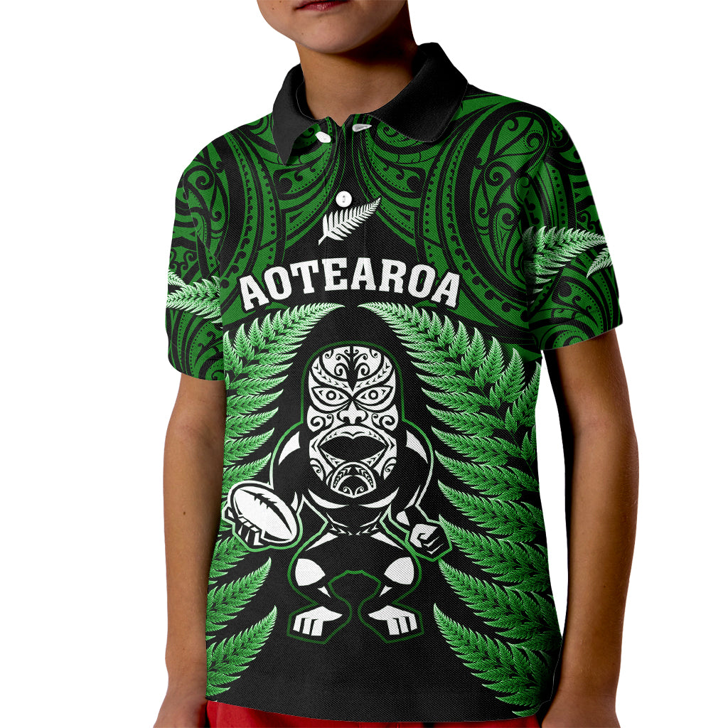 new-zealand-aotearoa-rugby-kid-polo-shirt-nz-tiki-with-maori-fern-world-cup-green-version