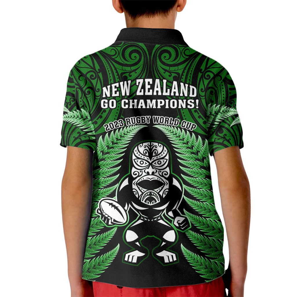 new-zealand-aotearoa-rugby-kid-polo-shirt-nz-tiki-with-maori-fern-world-cup-green-version