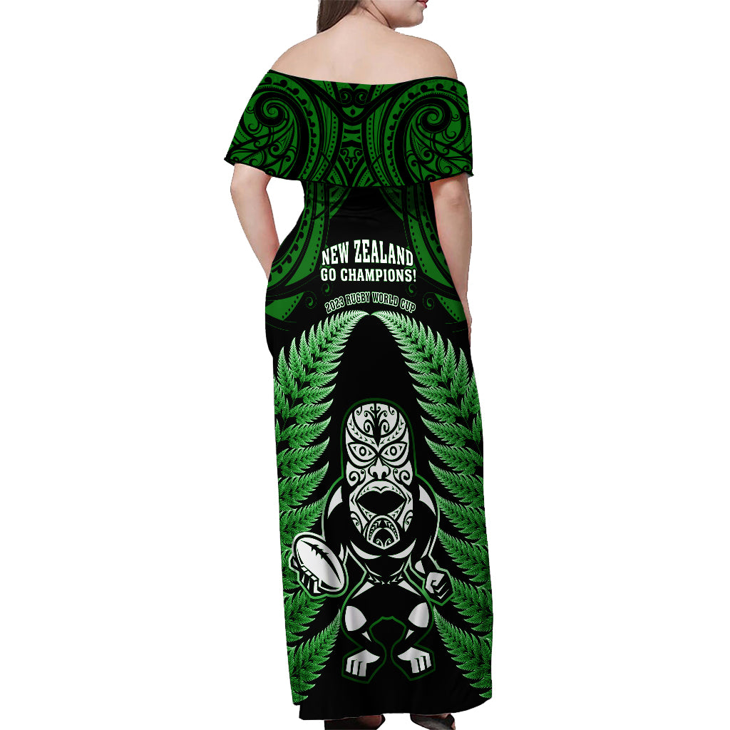 new-zealand-aotearoa-rugby-off-shoulder-maxi-dress-nz-tiki-with-maori-fern-world-cup-green-version