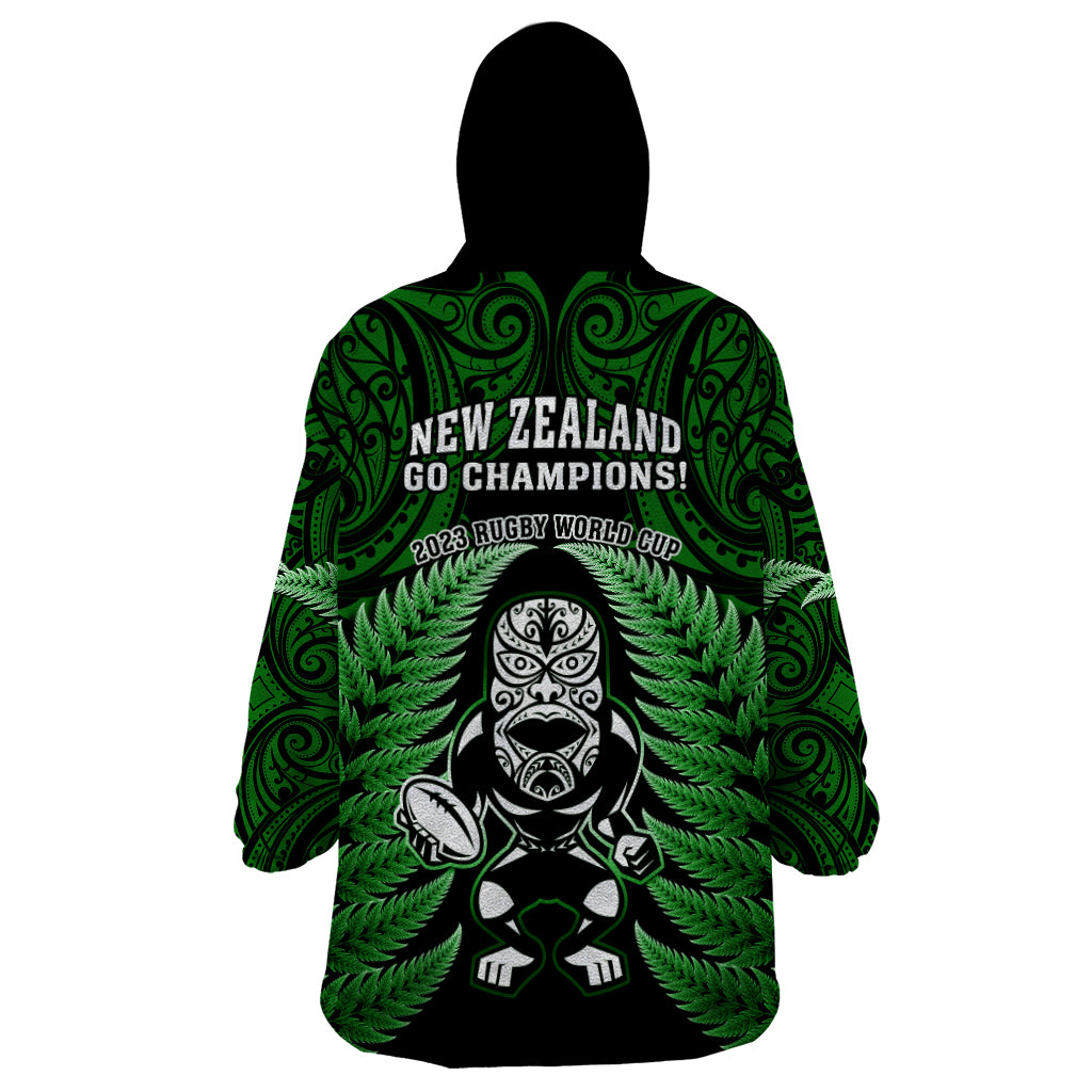 new-zealand-aotearoa-rugby-wearable-blanket-hoodie-nz-tiki-with-maori-fern-world-cup-green-version