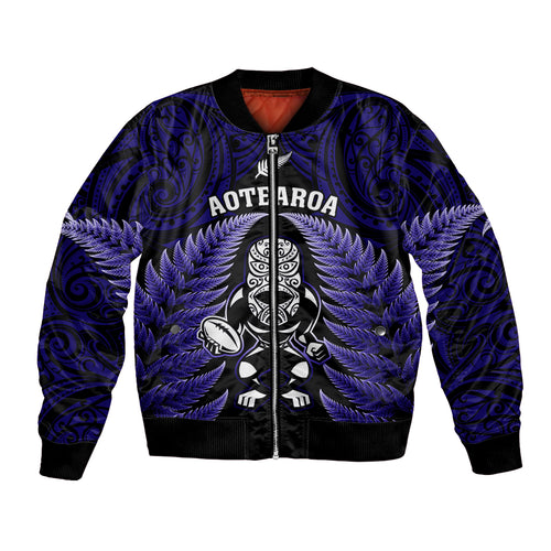 new-zealand-aotearoa-rugby-bomber-jacket-nz-tiki-with-maori-fern-world-cup-blue-version