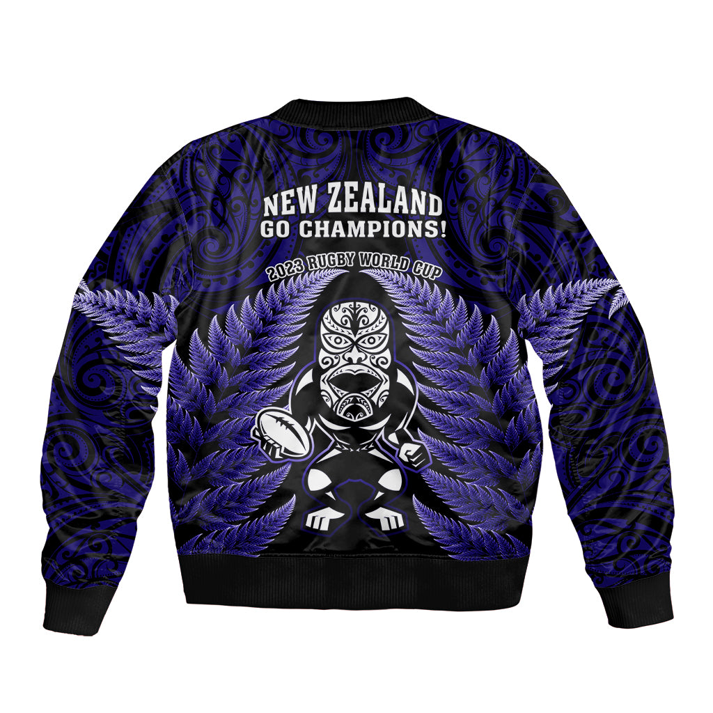 new-zealand-aotearoa-rugby-bomber-jacket-nz-tiki-with-maori-fern-world-cup-blue-version