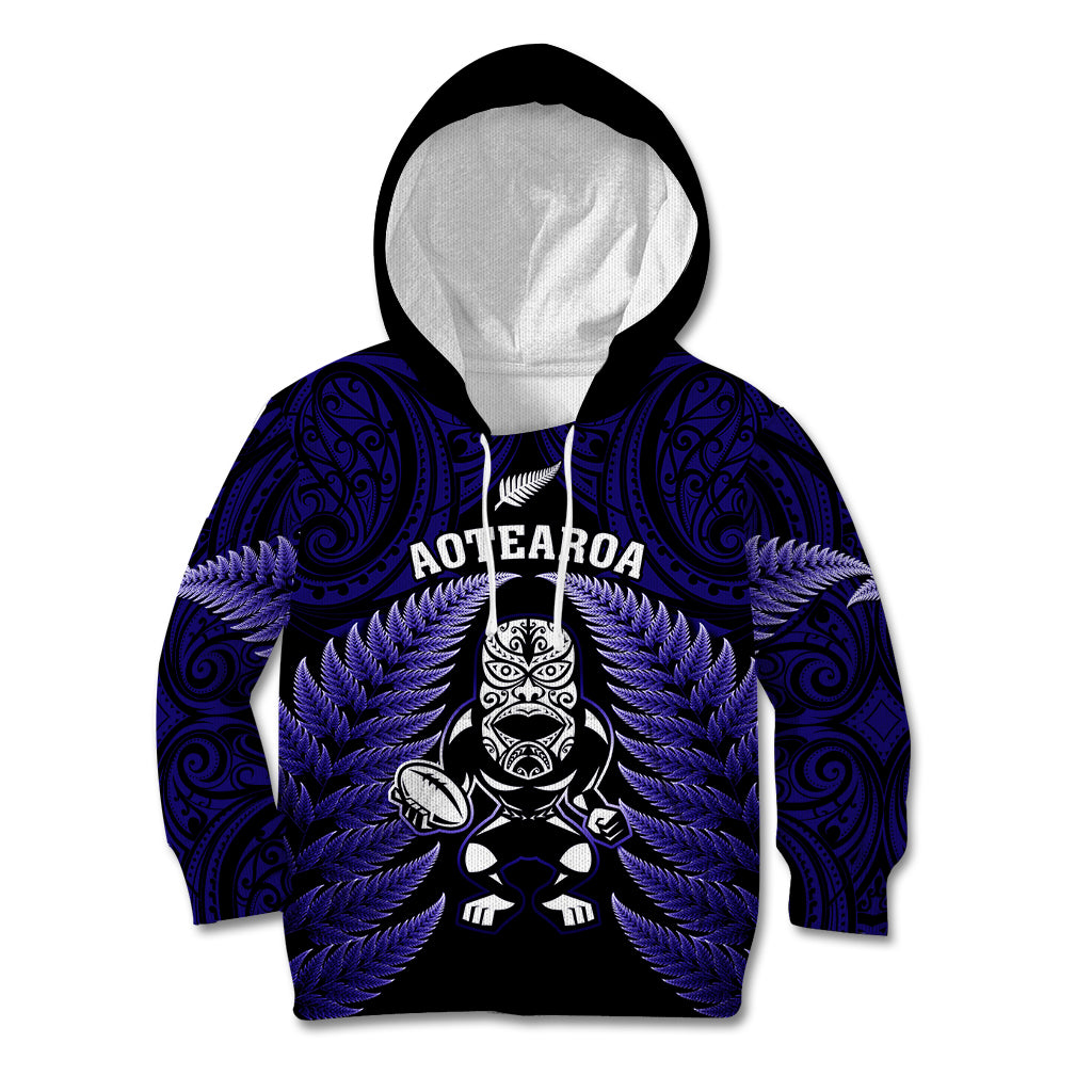 new-zealand-aotearoa-rugby-kid-hoodie-nz-tiki-with-maori-fern-world-cup-blue-version