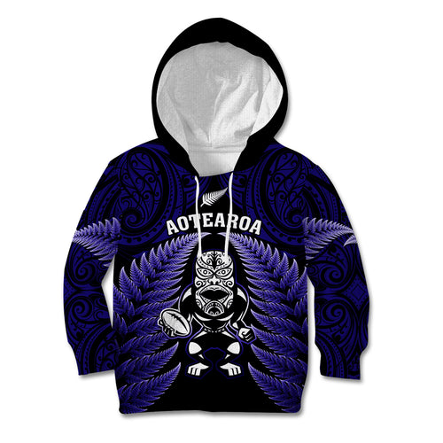 new-zealand-aotearoa-rugby-kid-hoodie-nz-tiki-with-maori-fern-world-cup-blue-version