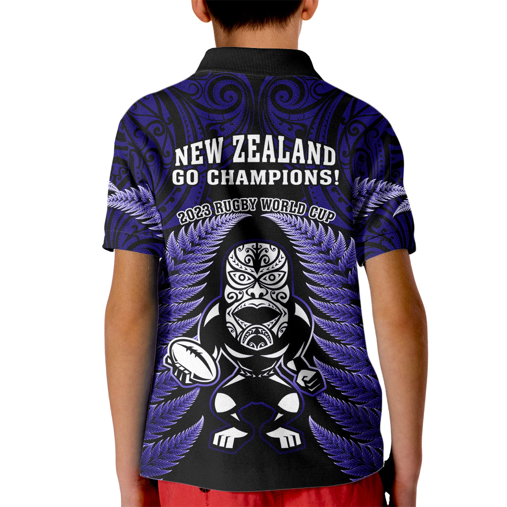 new-zealand-aotearoa-rugby-kid-polo-shirt-nz-tiki-with-maori-fern-world-cup-blue-version