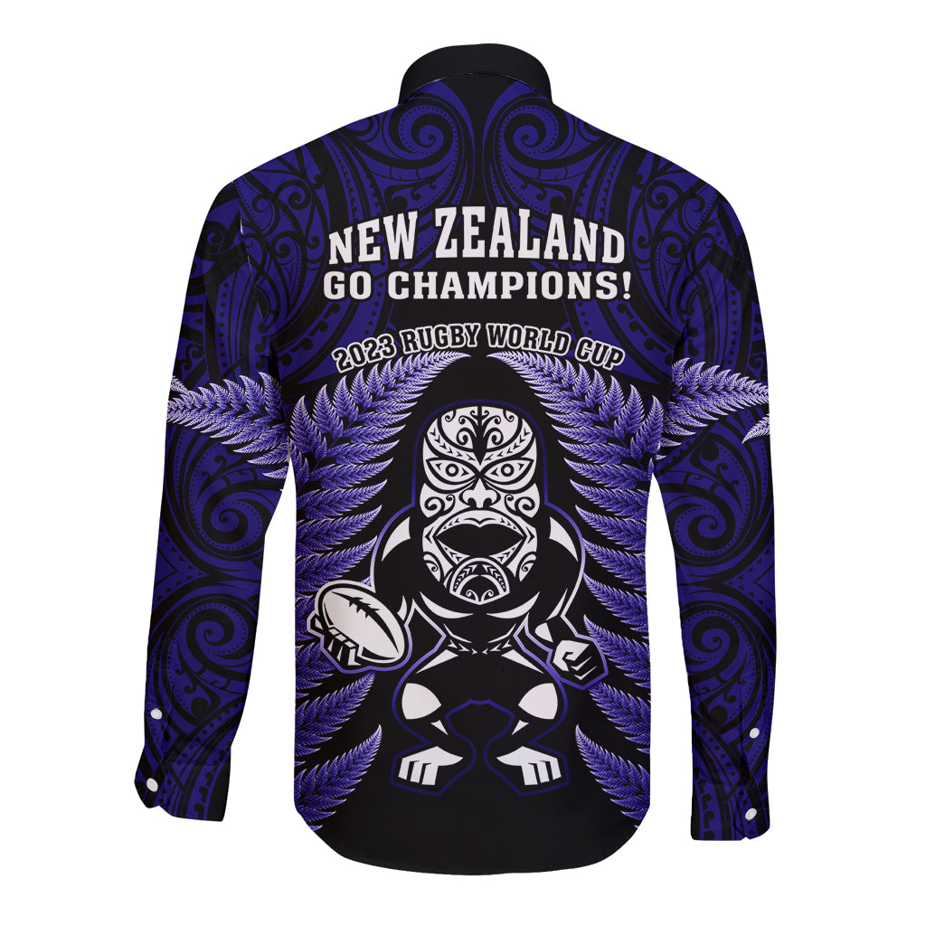 new-zealand-aotearoa-rugby-long-sleeve-button-shirt-nz-tiki-with-maori-fern-world-cup-blue-version
