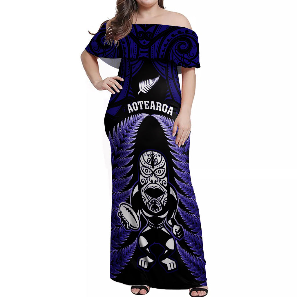new-zealand-aotearoa-rugby-off-shoulder-maxi-dress-nz-tiki-with-maori-fern-world-cup-blue-version