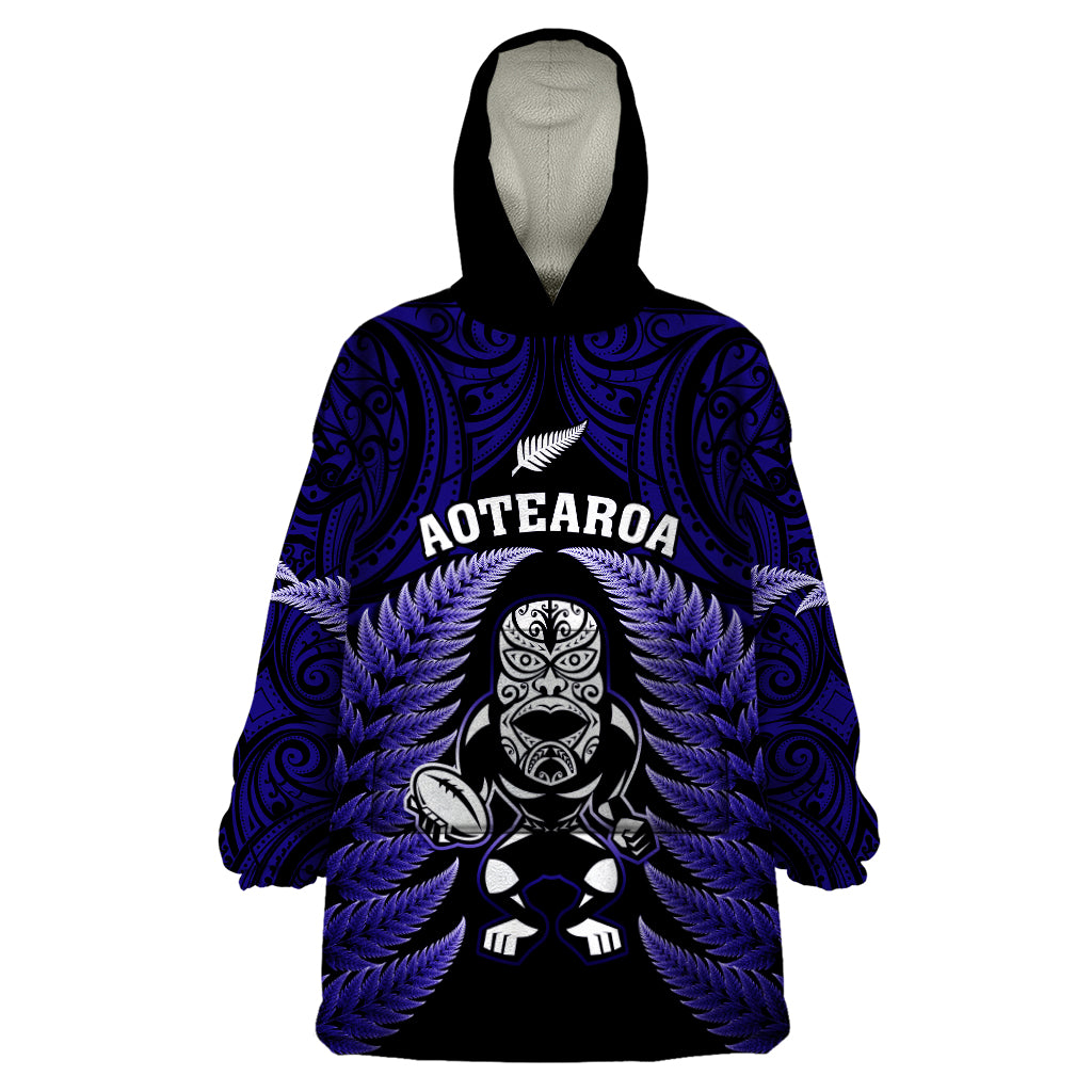 new-zealand-aotearoa-rugby-wearable-blanket-hoodie-nz-tiki-with-maori-fern-world-cup-blue-version