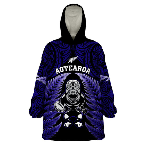 new-zealand-aotearoa-rugby-wearable-blanket-hoodie-nz-tiki-with-maori-fern-world-cup-blue-version
