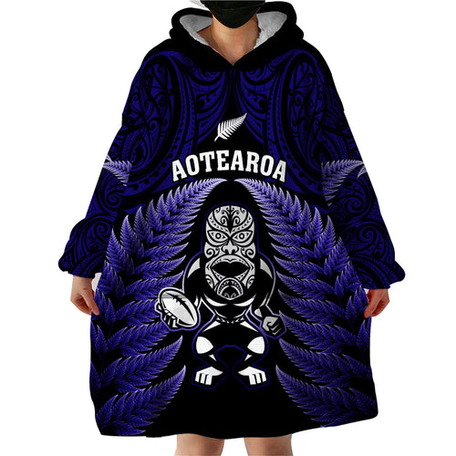 new-zealand-aotearoa-rugby-wearable-blanket-hoodie-nz-tiki-with-maori-fern-world-cup-blue-version