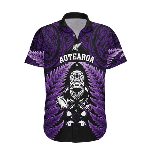 new-zealand-aotearoa-rugby-hawaiian-shirt-nz-tiki-with-maori-fern-world-cup-purple-version