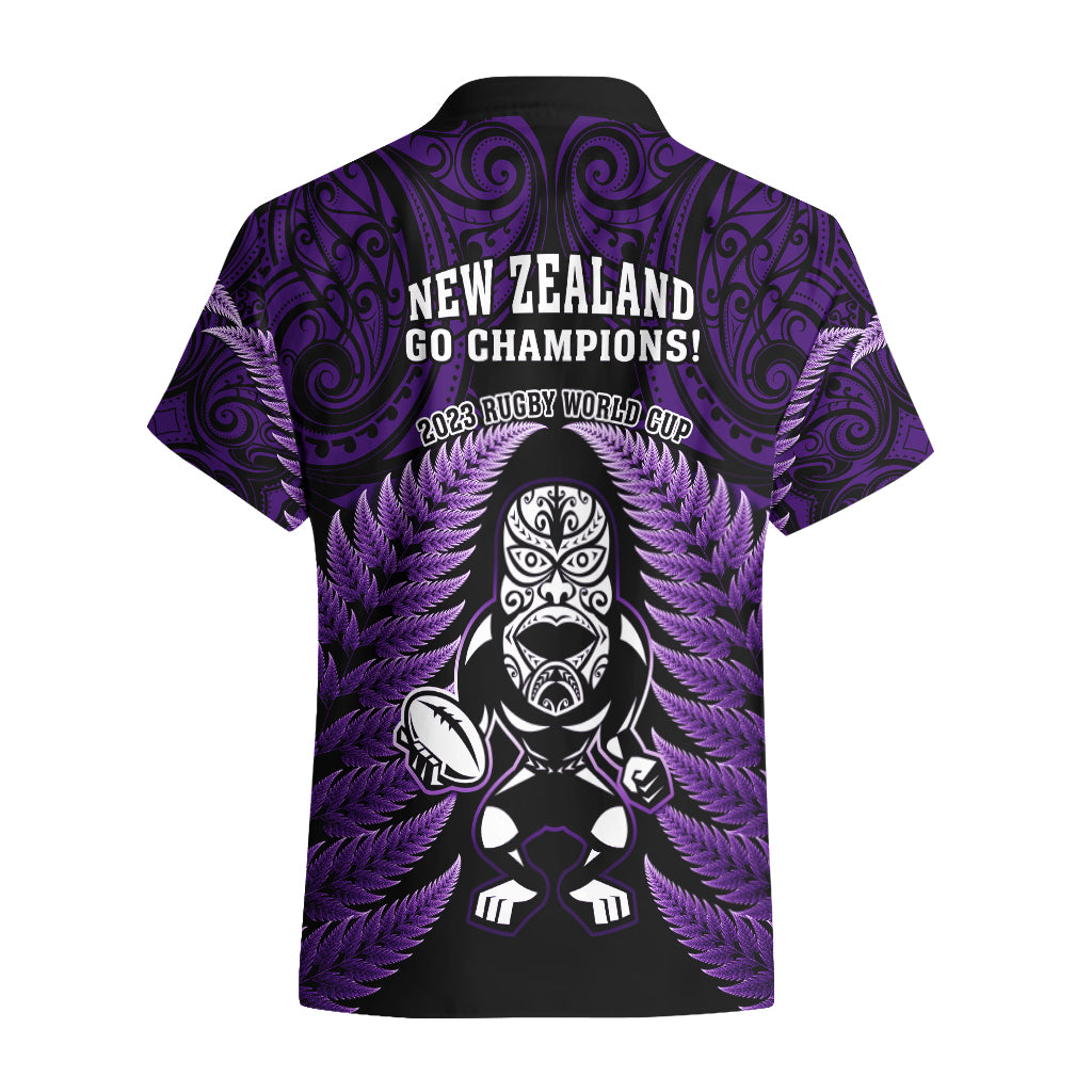 new-zealand-aotearoa-rugby-hawaiian-shirt-nz-tiki-with-maori-fern-world-cup-purple-version