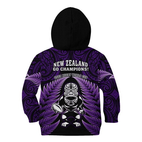new-zealand-aotearoa-rugby-kid-hoodie-nz-tiki-with-maori-fern-world-cup-purple-version