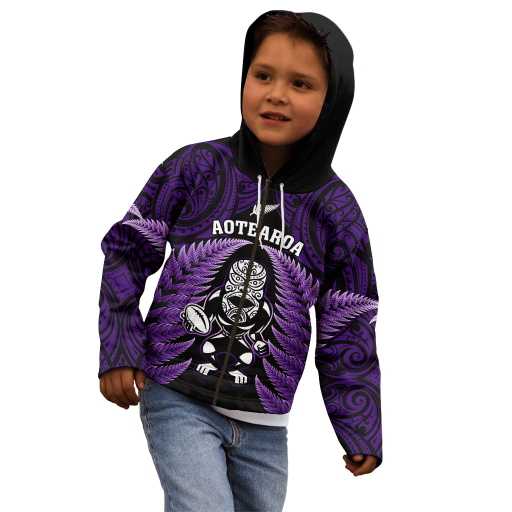 new-zealand-aotearoa-rugby-kid-hoodie-nz-tiki-with-maori-fern-world-cup-purple-version