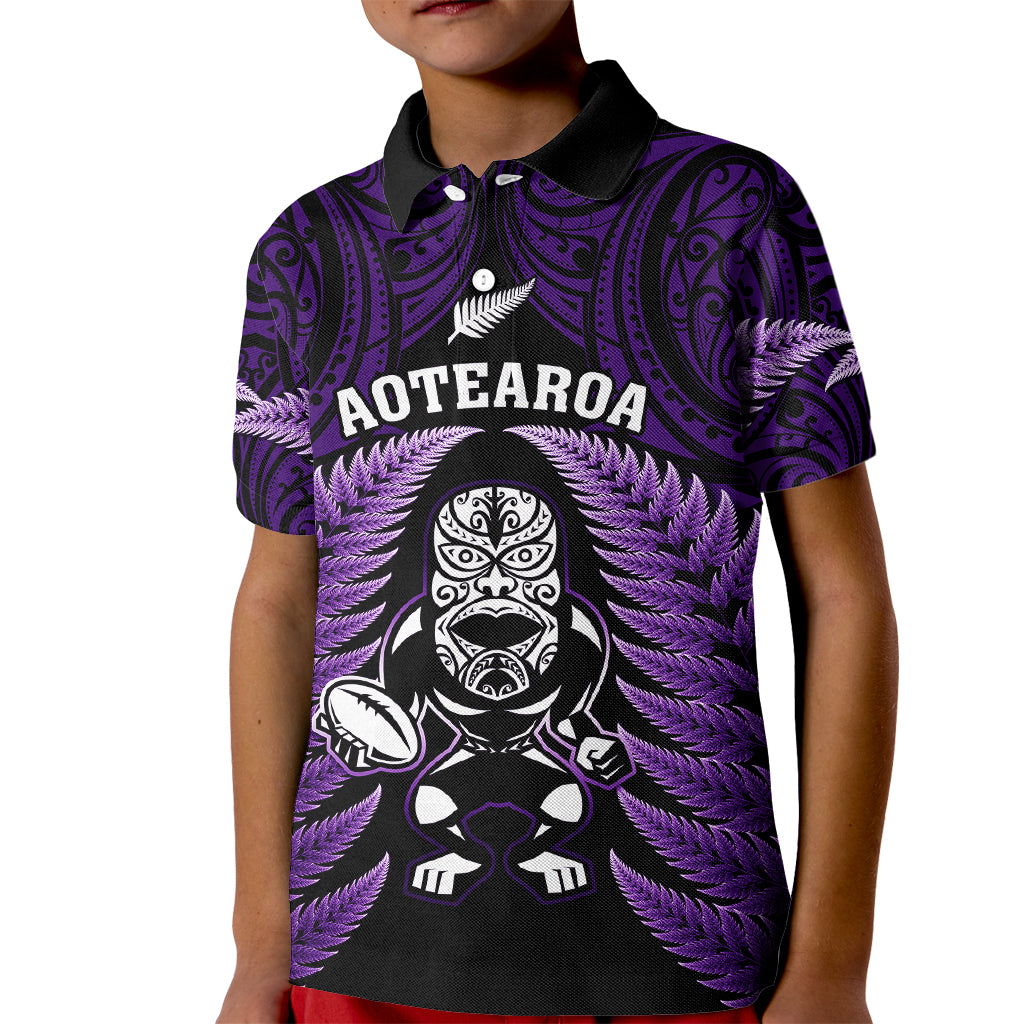 new-zealand-aotearoa-rugby-kid-polo-shirt-nz-tiki-with-maori-fern-world-cup-purple-version