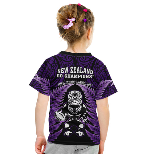 new-zealand-aotearoa-rugby-kid-t-shirt-nz-tiki-with-maori-fern-world-cup-purple-version